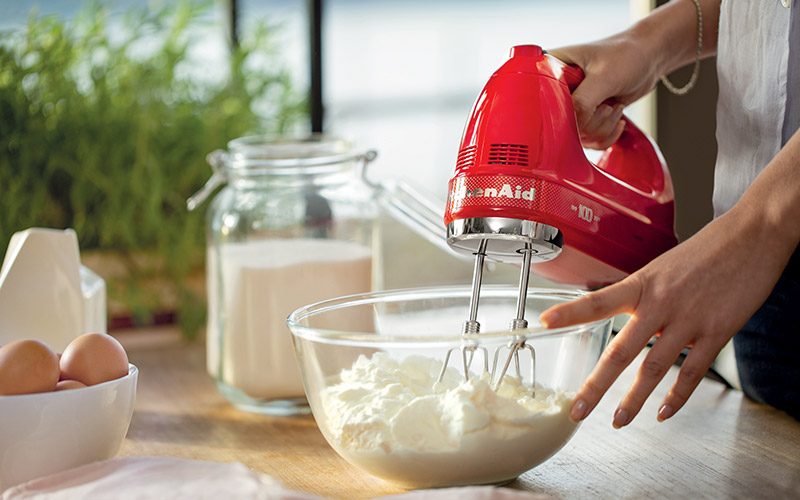 Hand held mixers from KitchenAid.