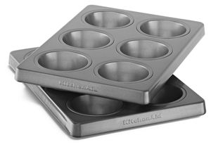 Professional-Grade Nonstick 6-Cavity Regular Sized Muffin Pan Set of 3